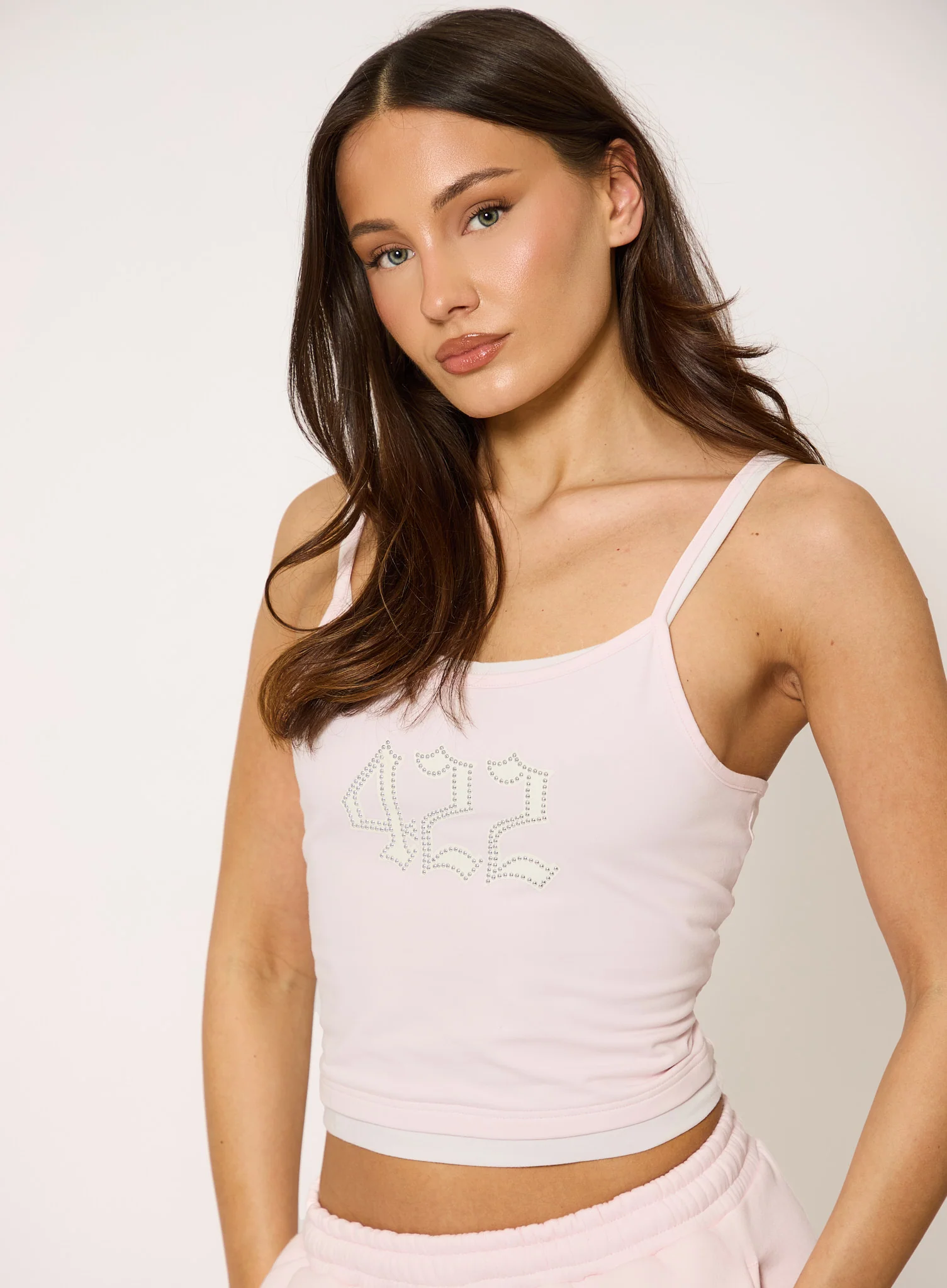 422 Double Layer Vest - Light Pink