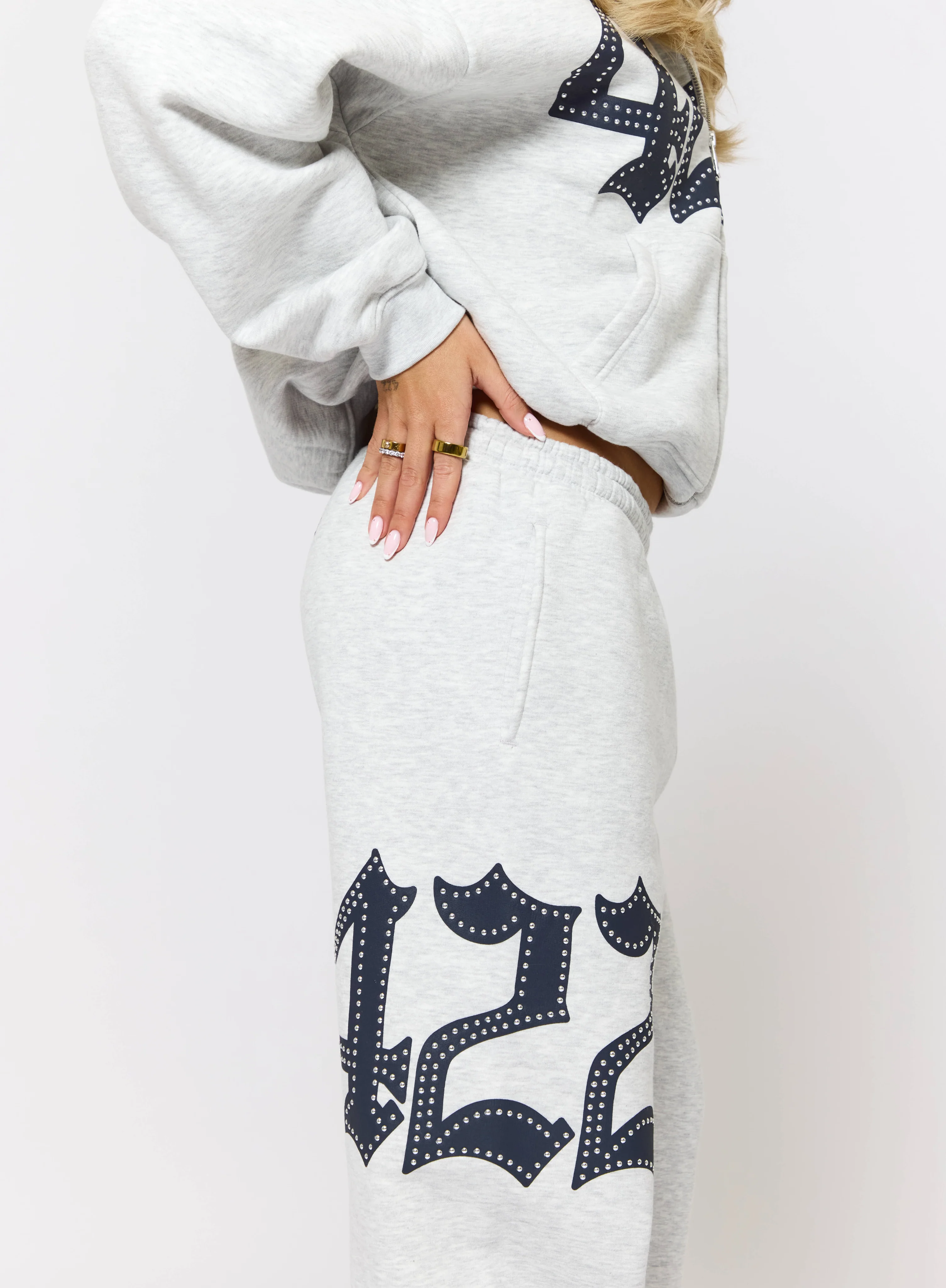 422 Joggers - Grey Marl - Image 3