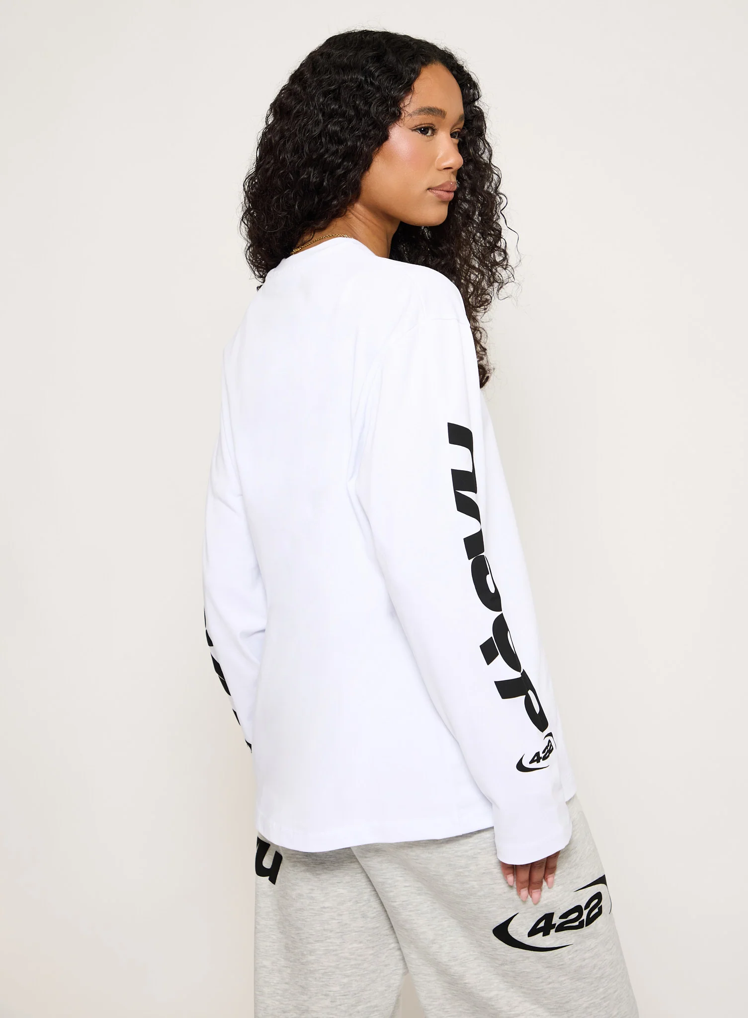 422 Long Sleeve Tee - White - Image 5