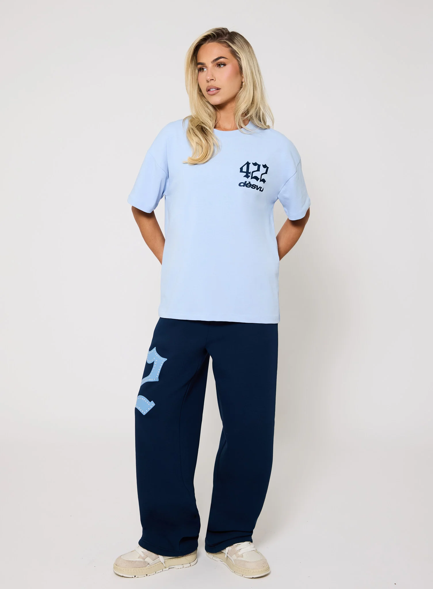 422 Oversize Tee - Light Blue - Image 3