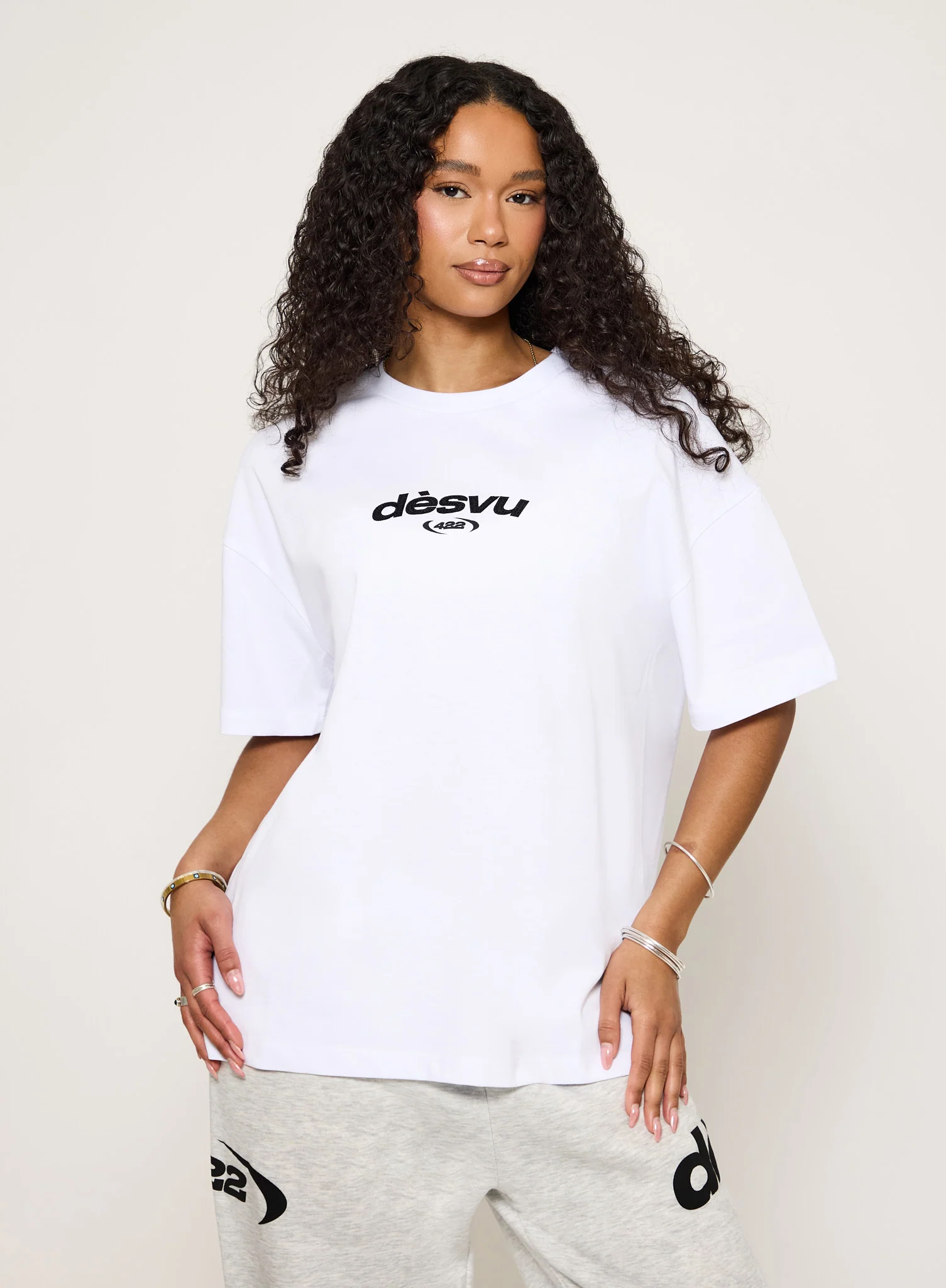 422 Oversized Tee - White - Image 5
