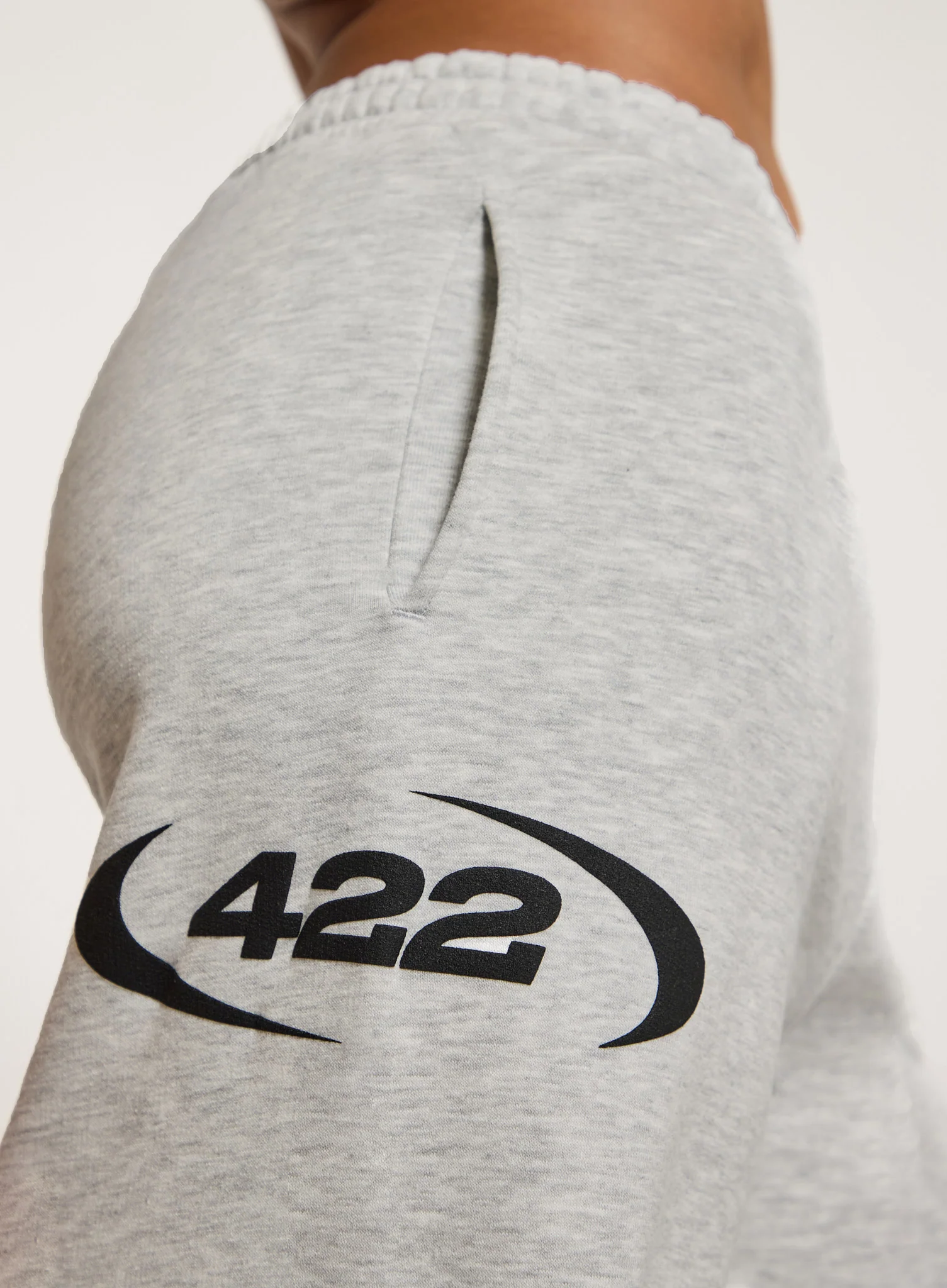 422 Wide Leg Joggers - Grey - Image 5