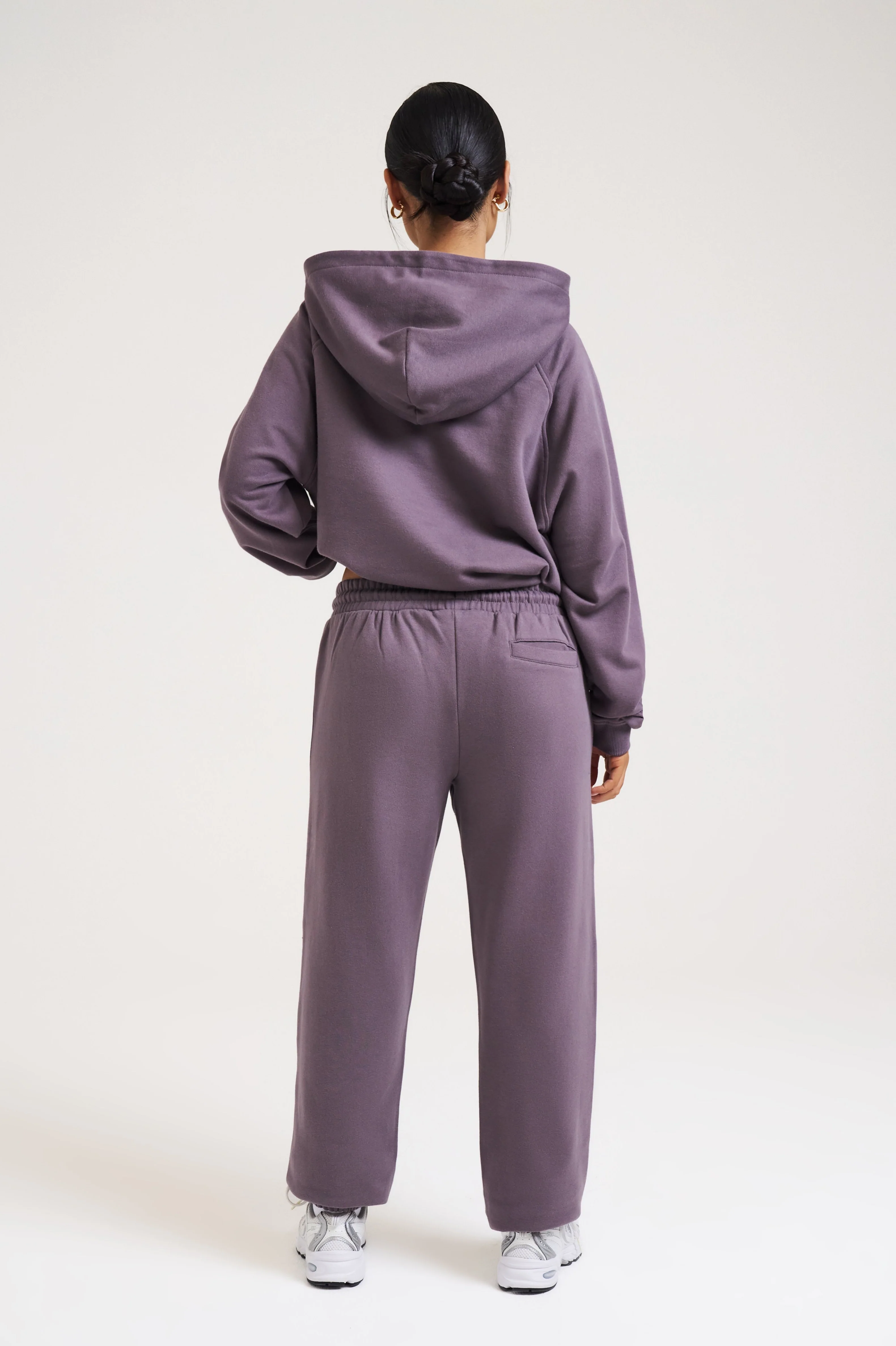 Double Logo Cuffed Joggers - Dark Mauve - Image 6