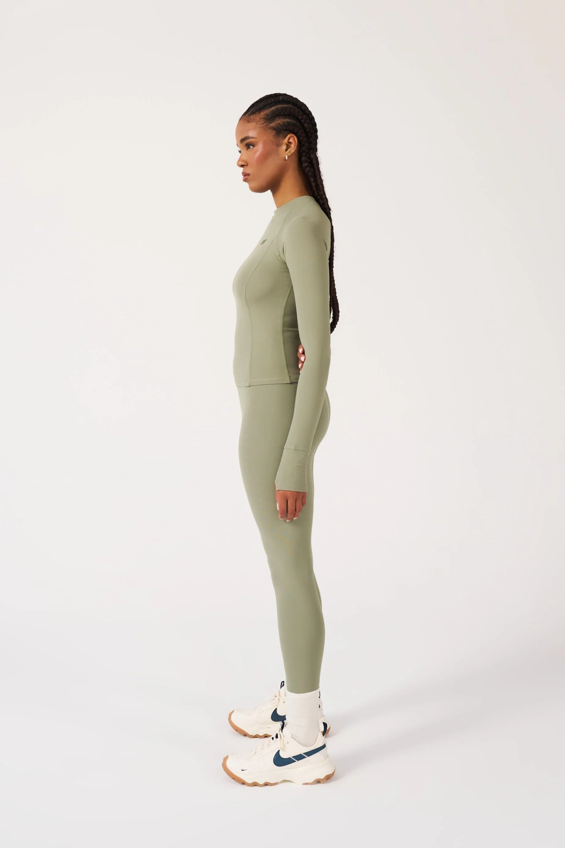 Long Sleeved Top - Olive - Image 4
